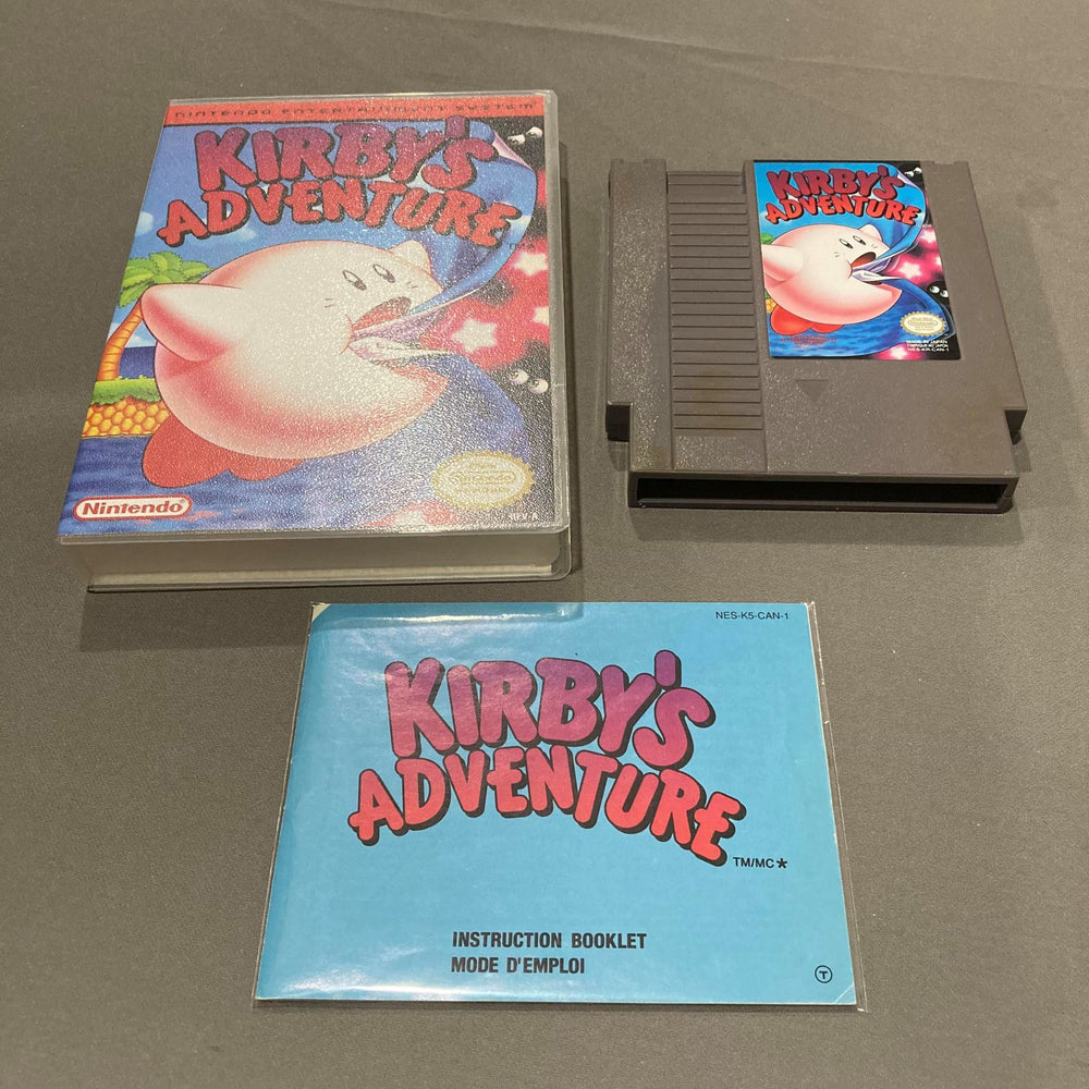 Kirby's Adventure + Manual + Custom Case NES