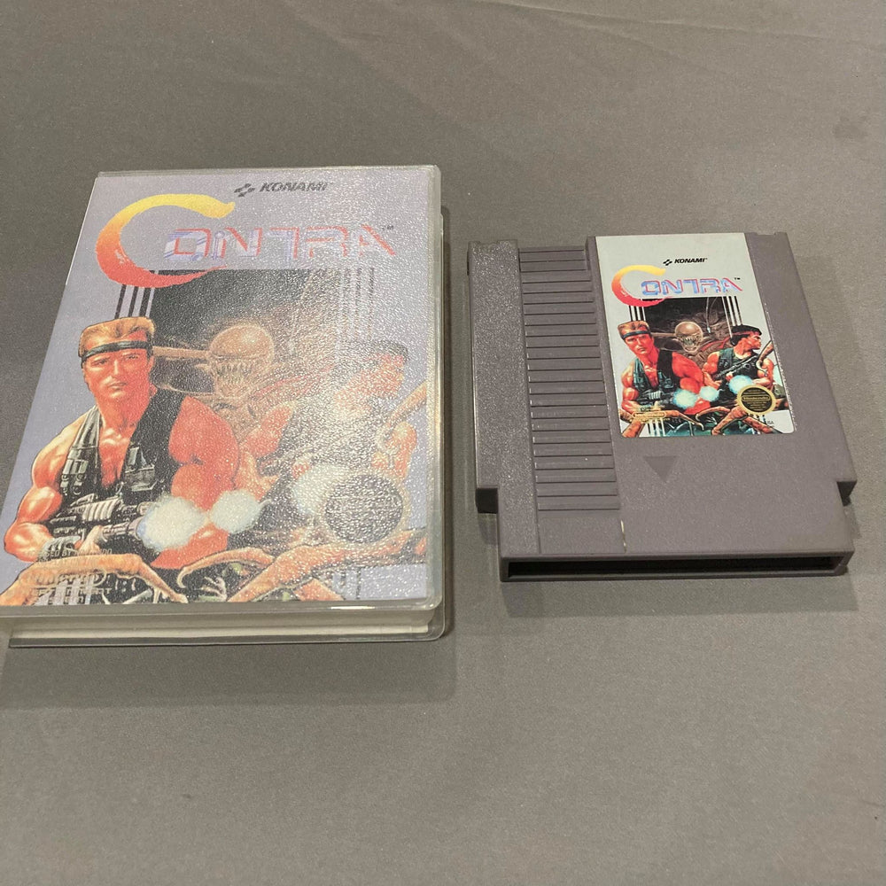 Contra + Custom Case NES