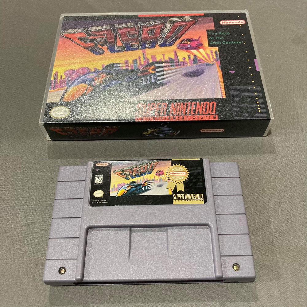 F-Zero + Custom Case Super Nintendo