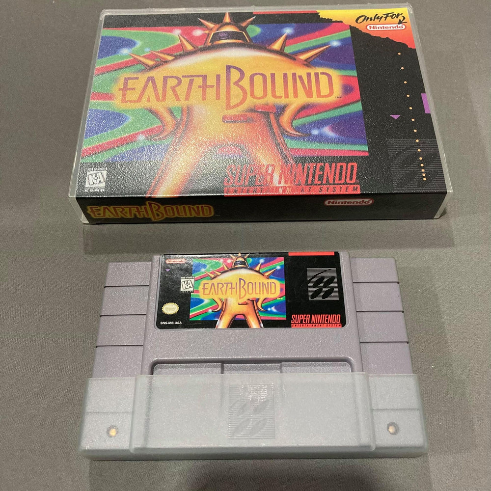 EarthBound + Custom Case Super Nintendo