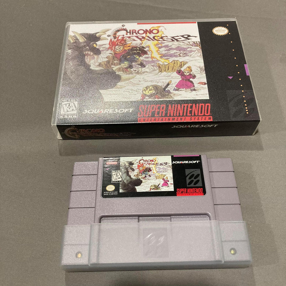 Chrono Trigger + Custom Case Super Nintendo