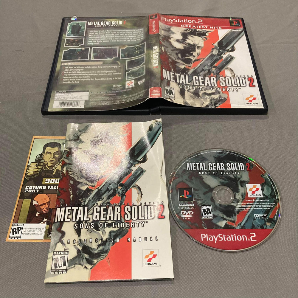 Metal Gear Solid 2 Playstation 2