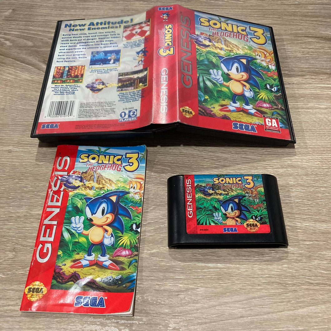 Sonic The Hedgehog 3 Sega Genesis