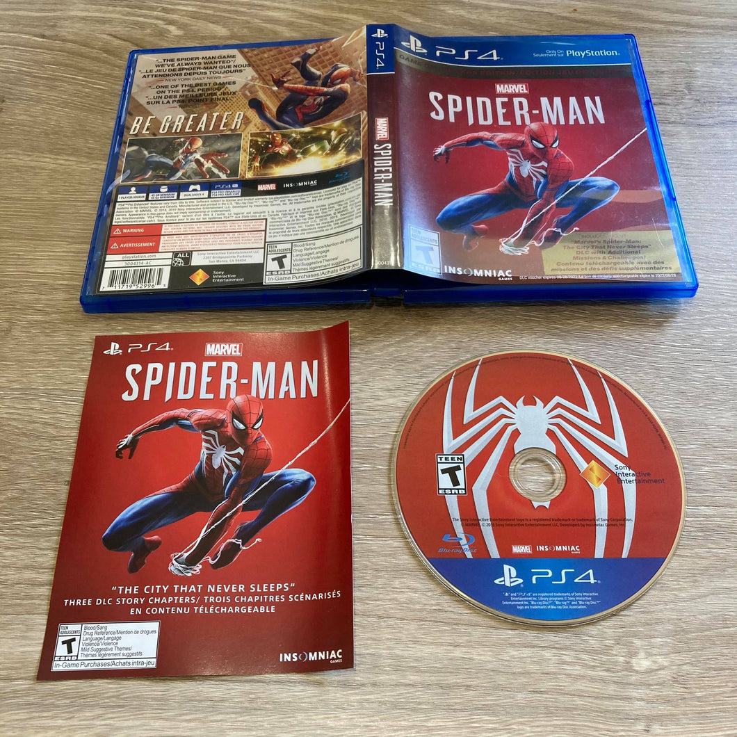 Marvel Spiderman Playstation 4
