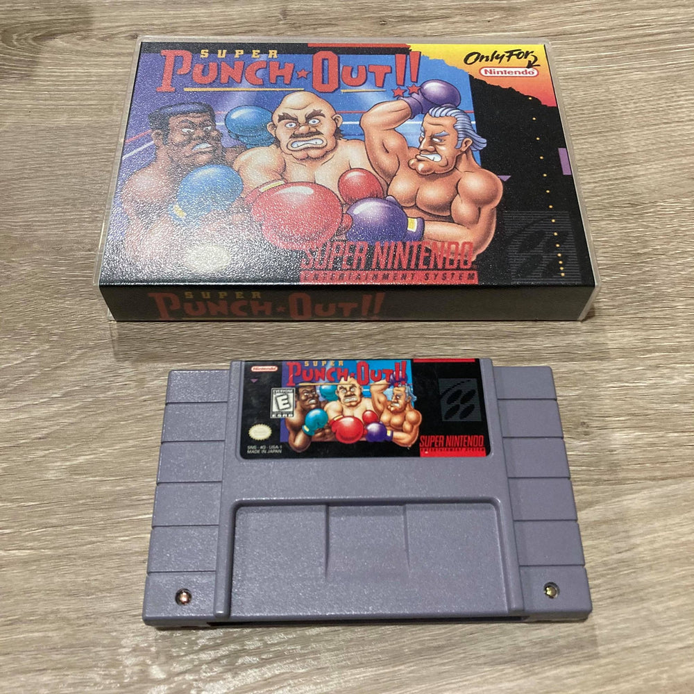 Super Punch Out + Custom Case Super Nintendo