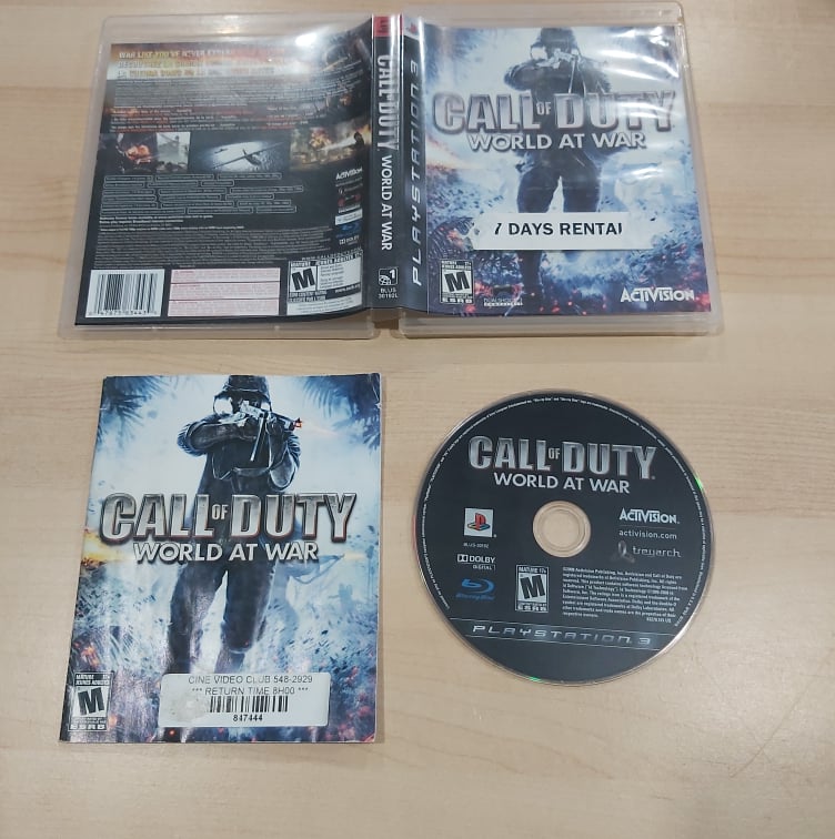 Call Of Duty World At War Playstation 3