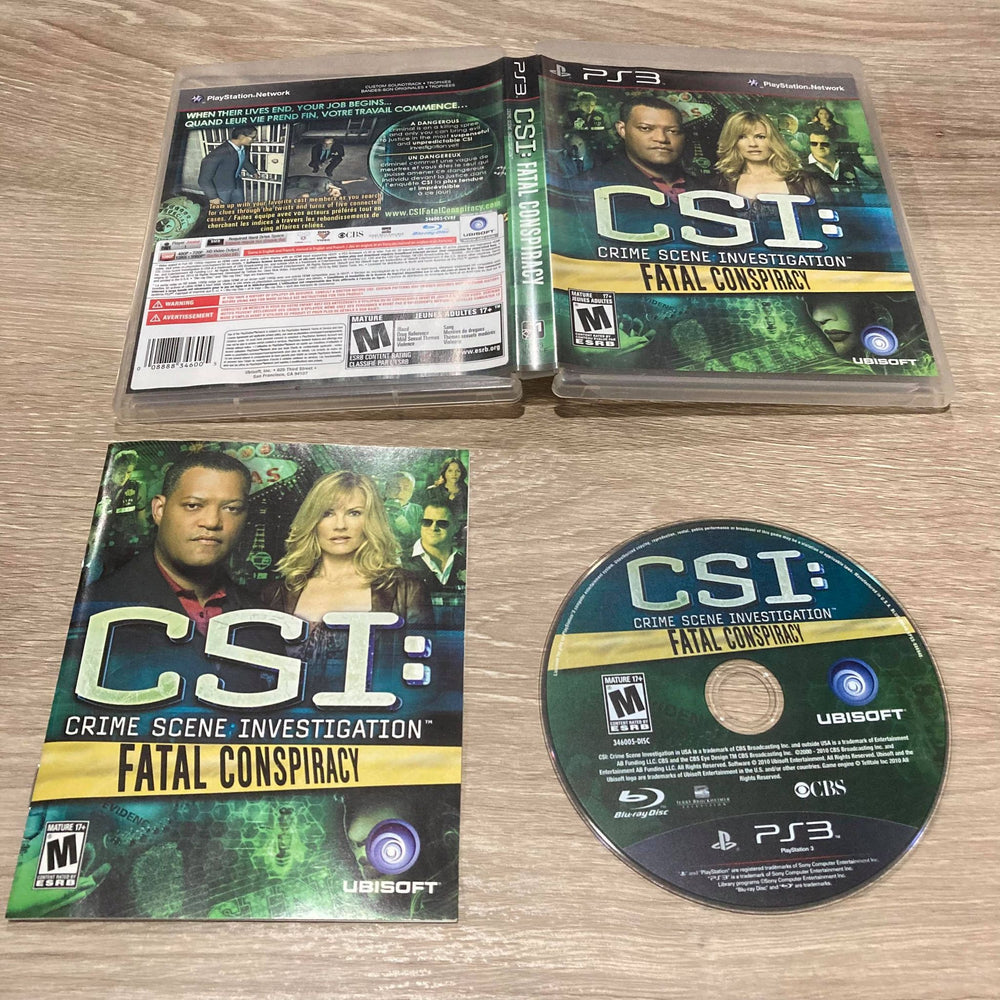 CSI: Fatal Conspiracy Playstation 3