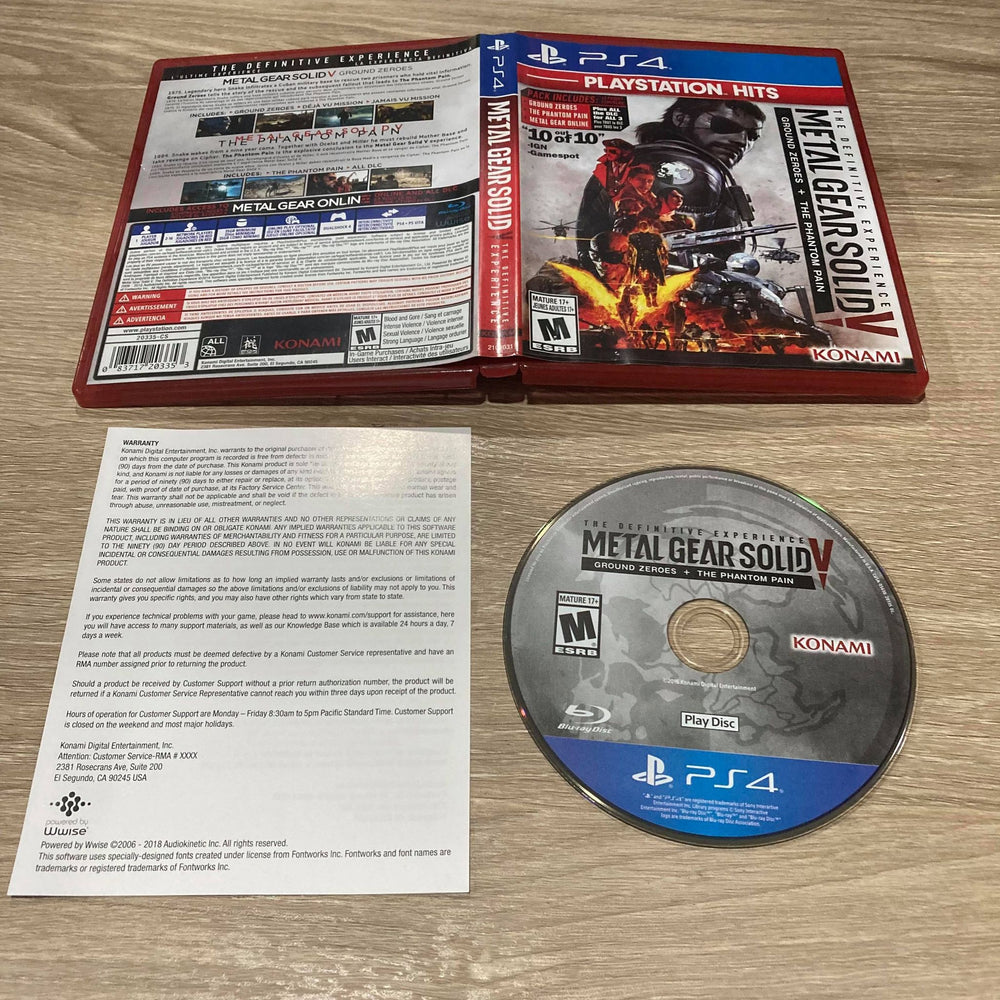Metal Gear Solid V The Definitive Experience [Playstation Hits] Playstation 4