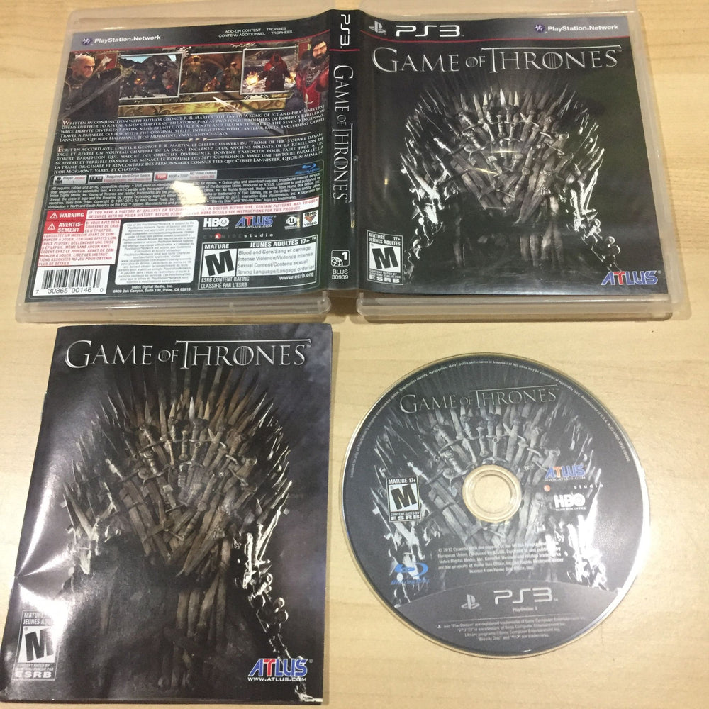 Game Of Thrones Playstation 3