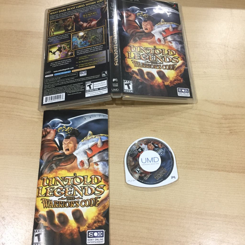 Untold Legends The Warrior's Code PSP