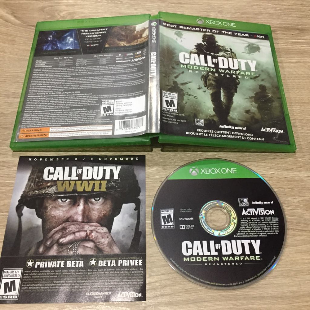 Call Of Duty: Modern Warfare Remastered Xbox One