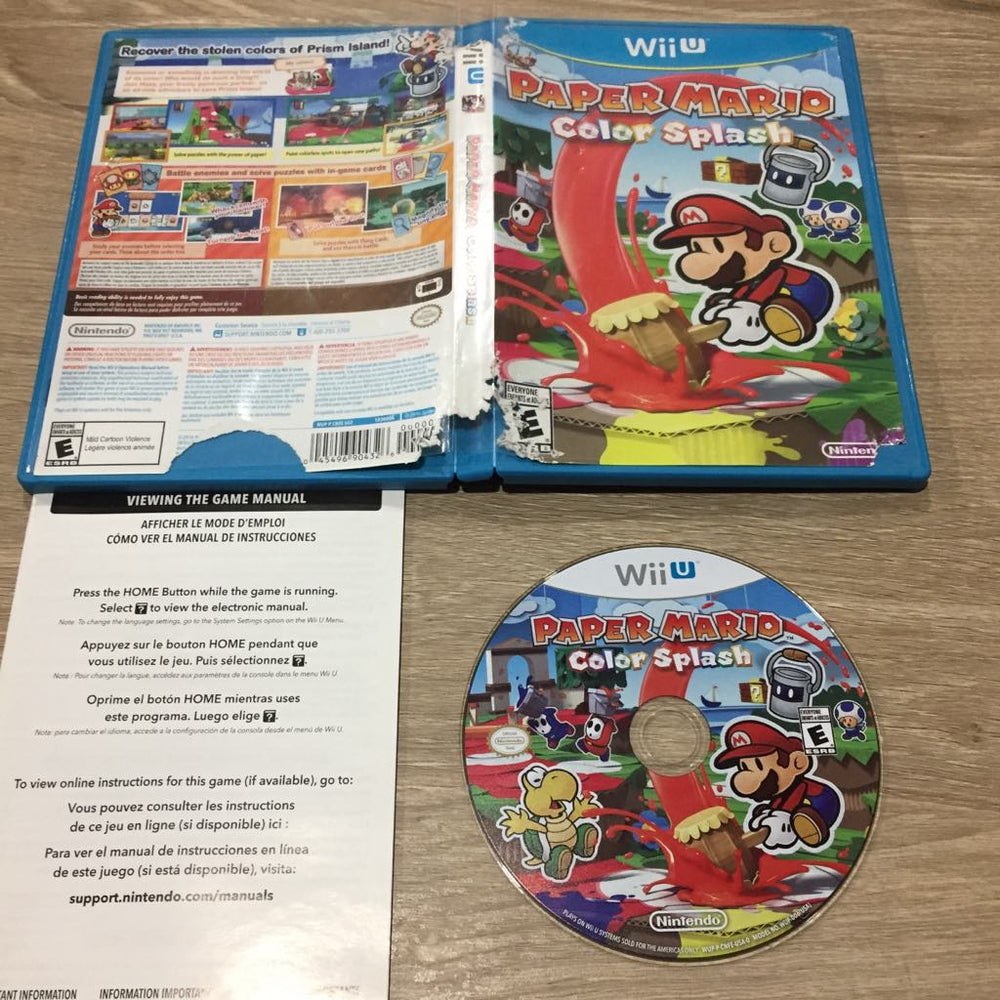 Paper Mario Color Splash Wii U