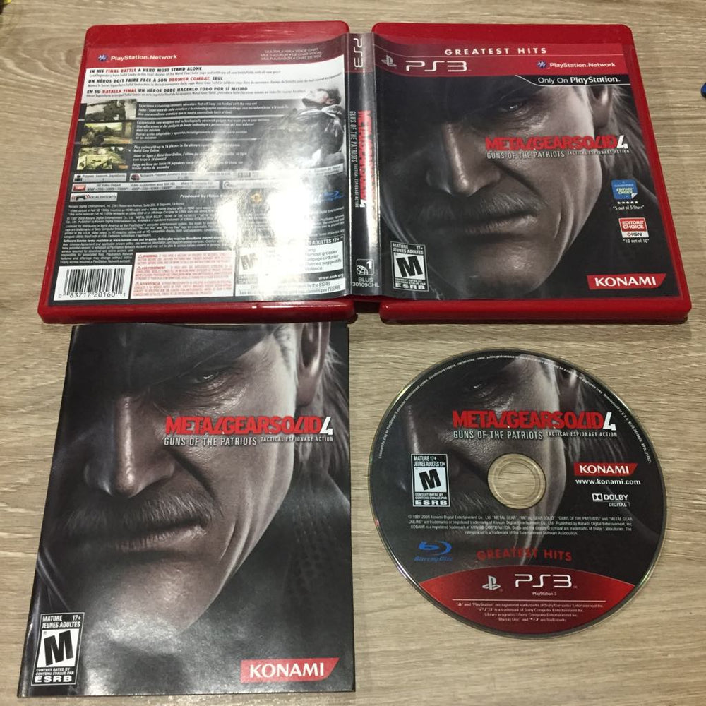 Metal Gear Solid 4 Guns Of The Patriots [Greatest Hits] Playstation 3