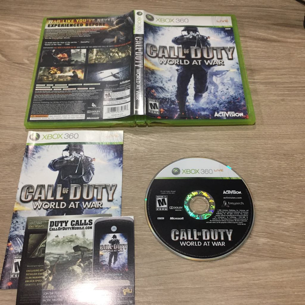 Call Of Duty World At War Xbox 360