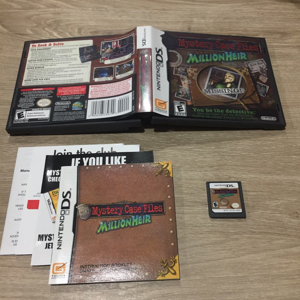 Mystery Case Files MillionHeir Nintendo DS