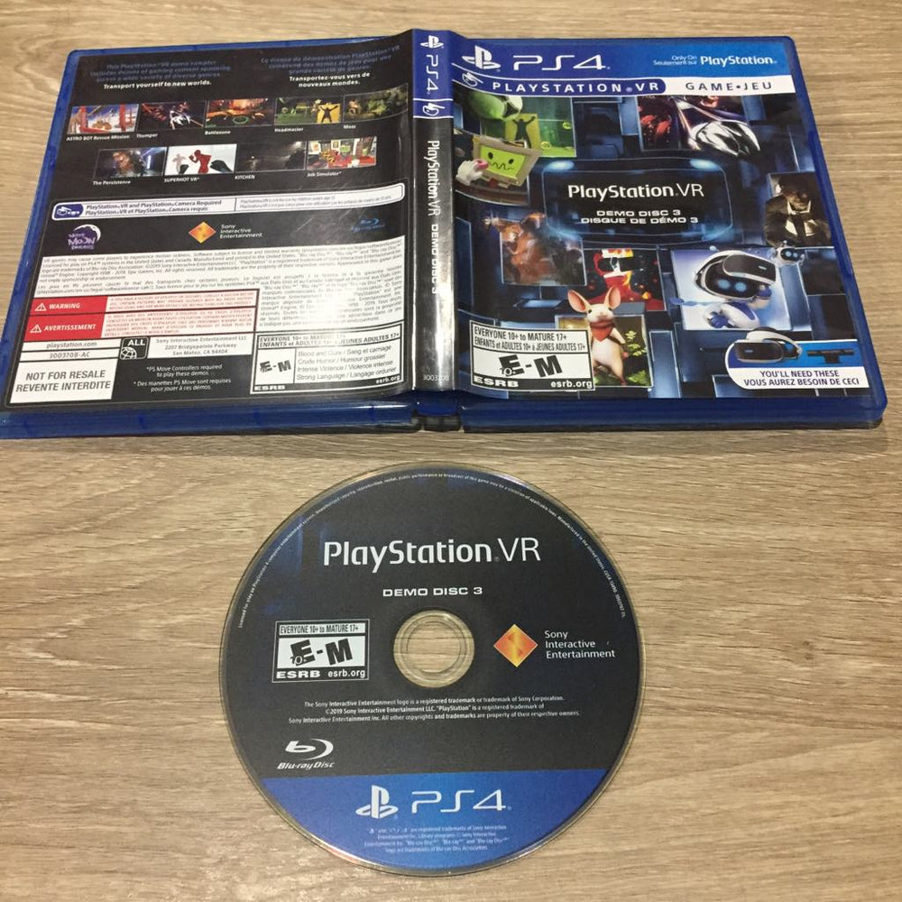 Playstation VR Demo Disc 3 Playstation 4