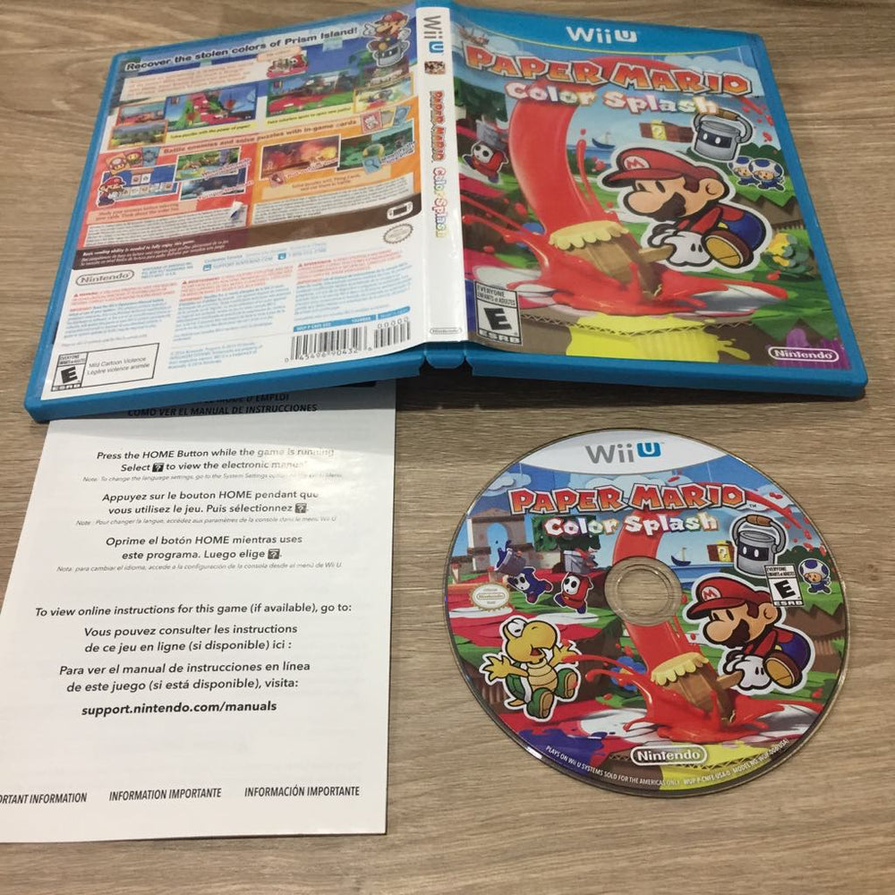 Paper Mario Color Splash Wii U