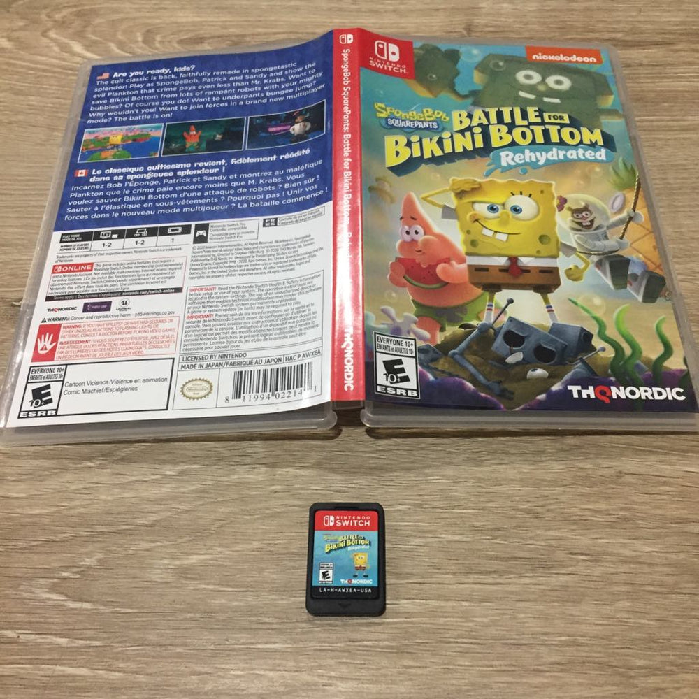 SpongeBob SquarePants Battle For Bikini Bottom Rehydrated Nintendo Switch