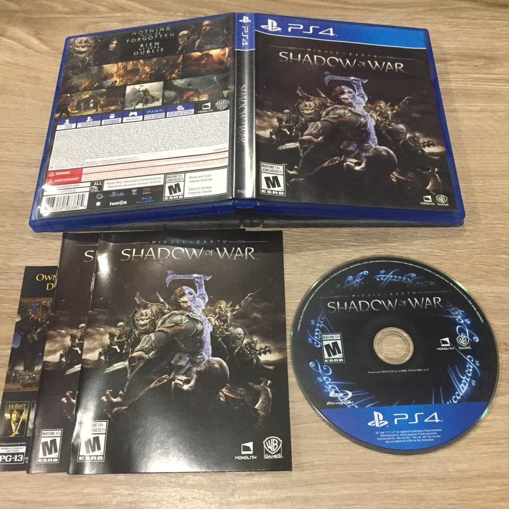 Middle Earth: Shadow Of War Playstation 4
