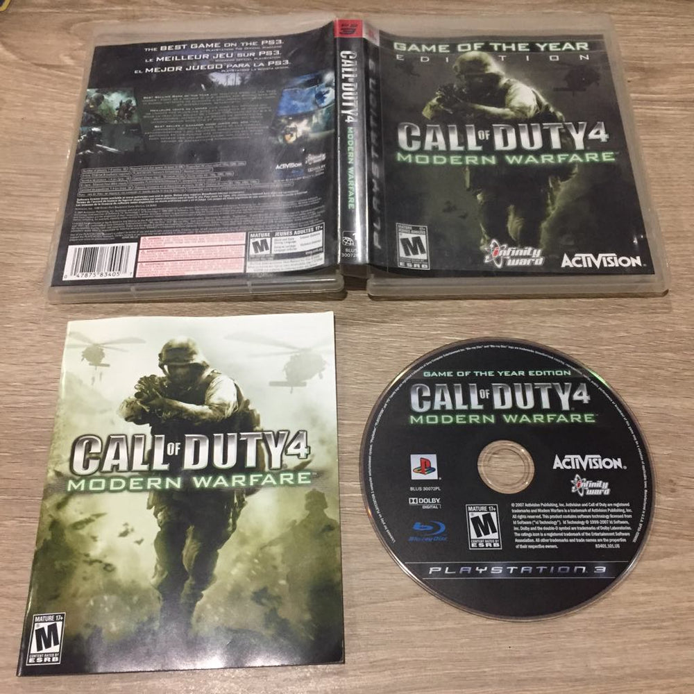 Call Of Duty 4 Modern Warfare Playstation 3