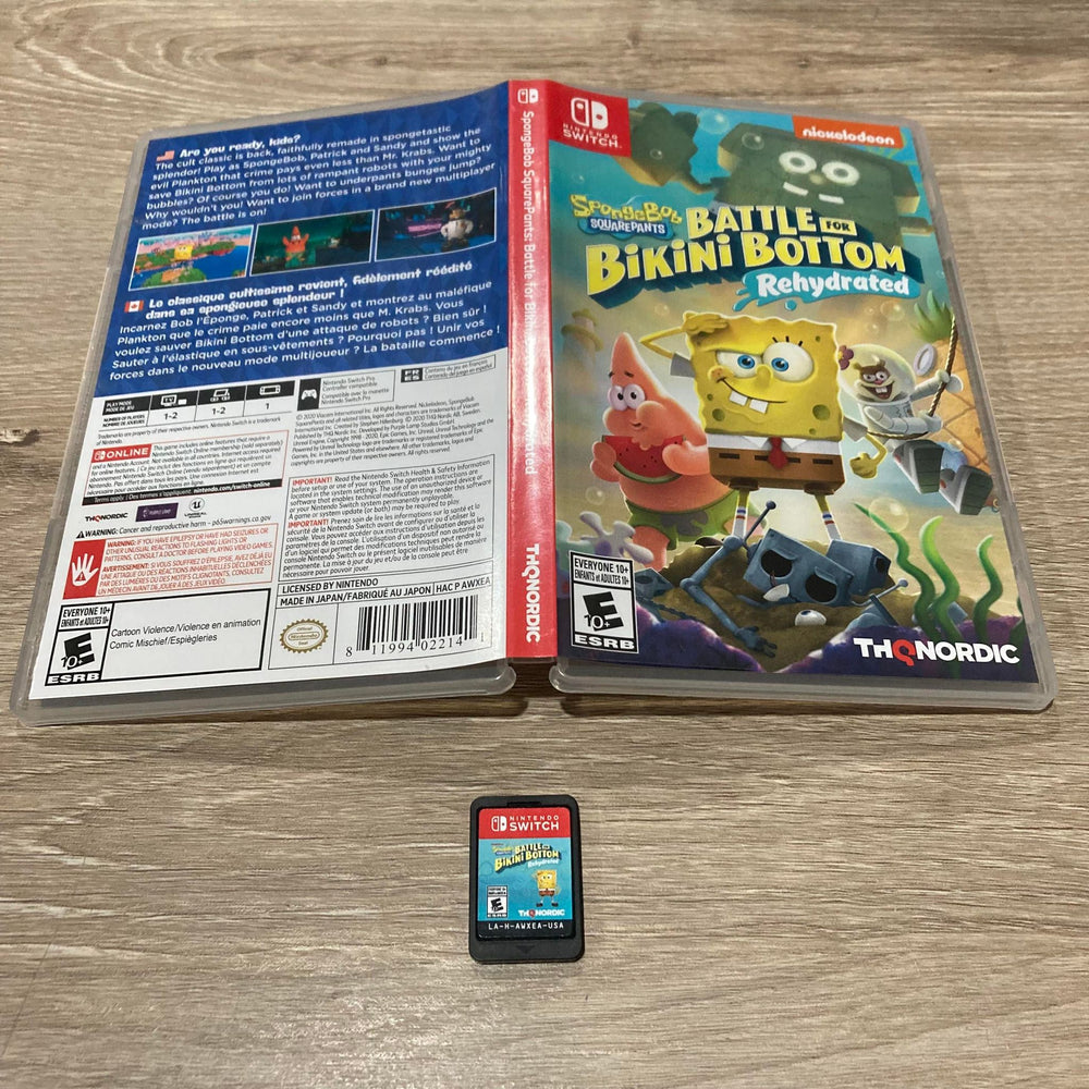 SpongeBob SquarePants Battle For Bikini Bottom Rehydrated Nintendo Switch