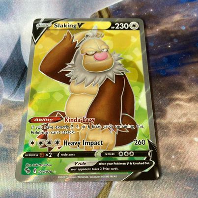 Slaking V - 077/078 - Full Art Ultra Rare Pokemon Card