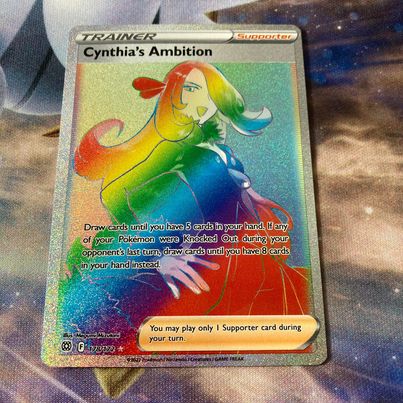 Cynthia's Ambition - 178/172 - Hyper Rare Pokemon Card