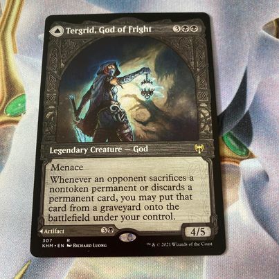 Tergrid, God of Fright // Tergrid's Lantern - Showcase aldheim Magic Card