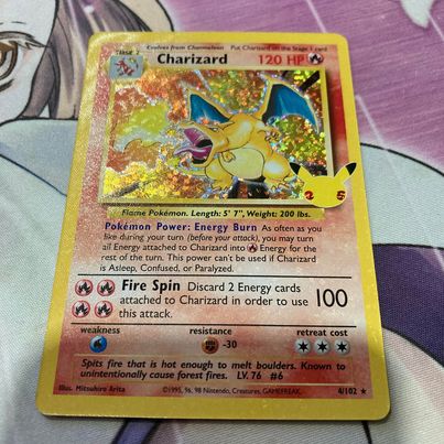 Charizard - 4/102 - Holo Rare (Classic Collection) Pokemon Card
