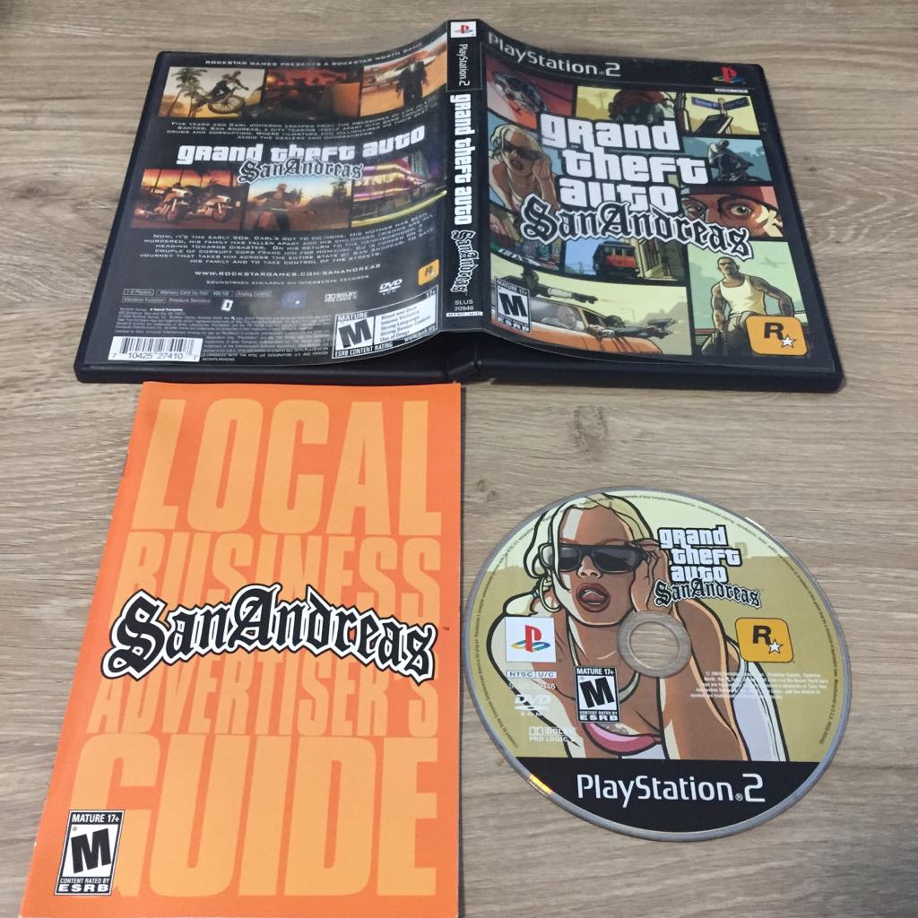 Grand Theft Auto San Andreas Playstation 2 – The Merchant's Inventory ...