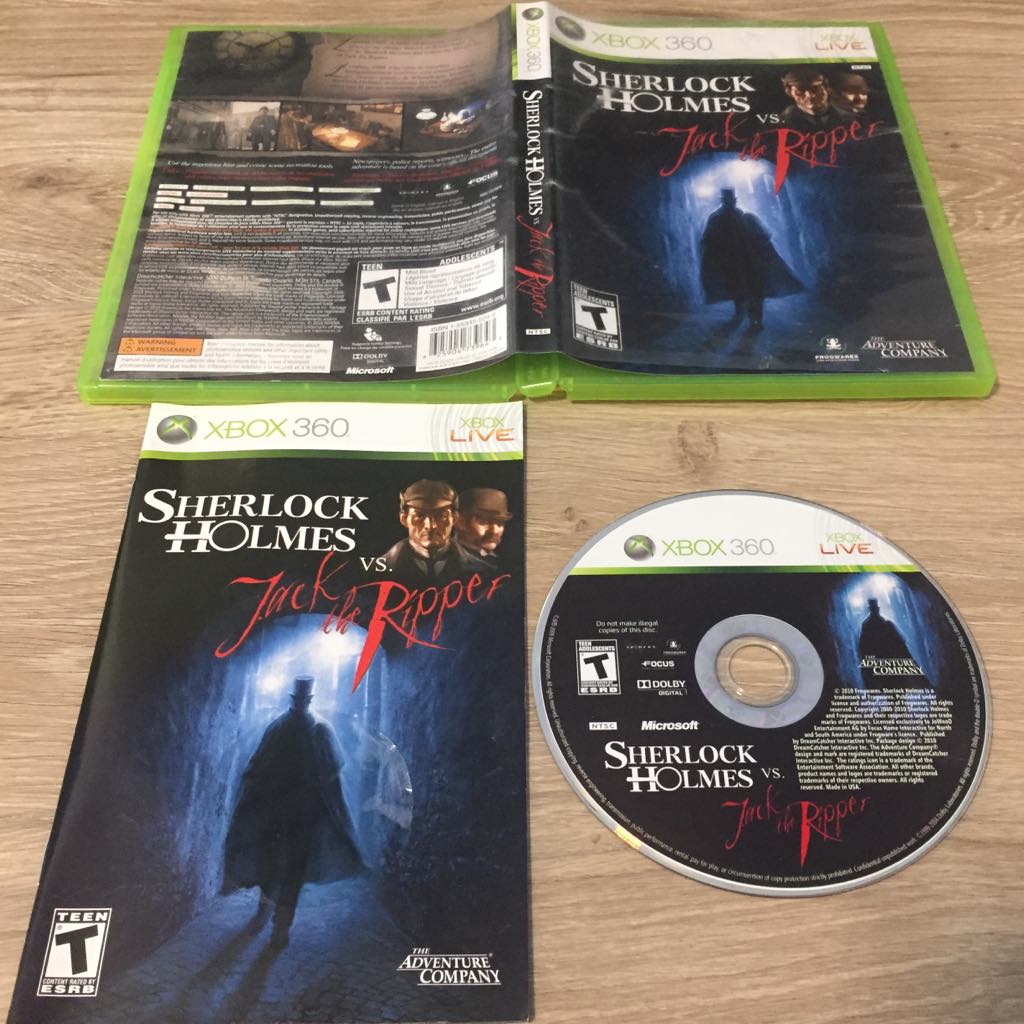Sherlock Holmes Versus Jack The Ripper Xbox 360