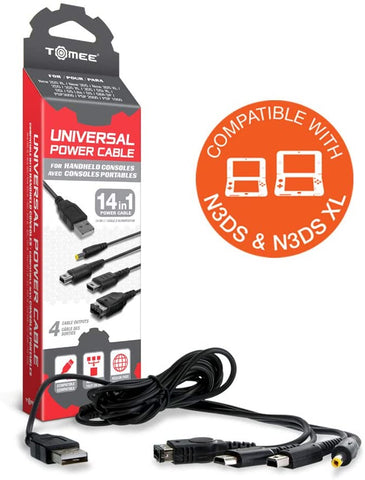 Tomee Power Charge Cable (DSi XL/ DSi/ DS Lite/ DS/ GBA SP/ PSP 3000/ PSP 2000/PSP 1000)