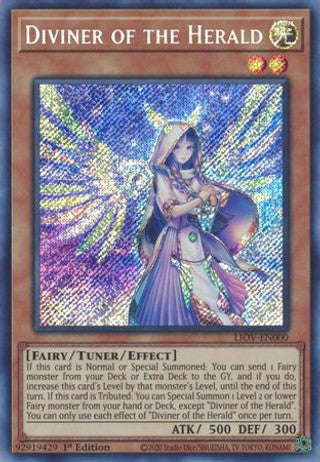 Diviner of the Herald - LIOV-EN000 - Secret Rare Lightning Overdrive Yu-Gi-Oh! Card