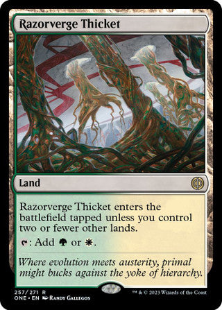 Razorverge Thicket Phyrexia: All Will Be One Magic Card