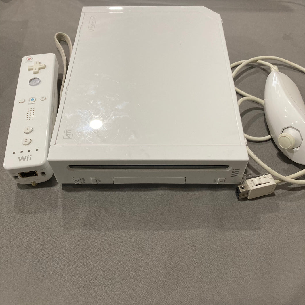 White Nintendo Wii System Console