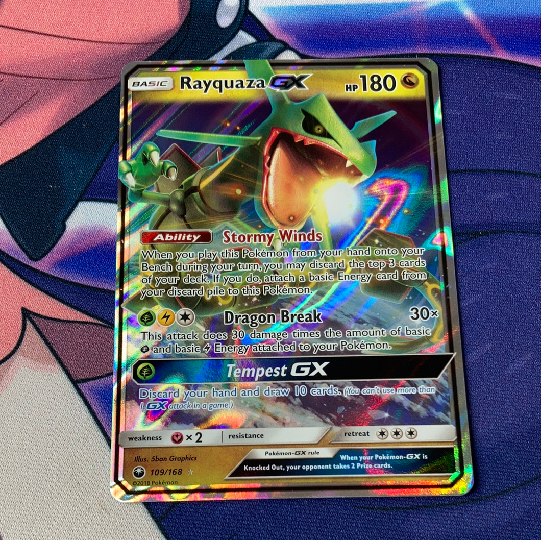 Rayquaza GX 109/168 (NM) Pokemon Card