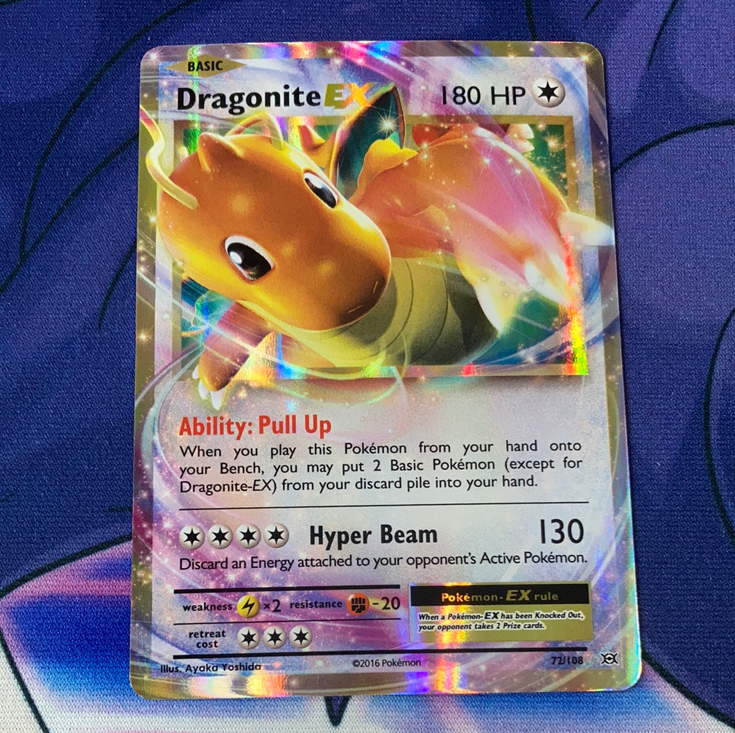 Dragonite EX 72/108 XY Evolution (NM) Pokemon Card