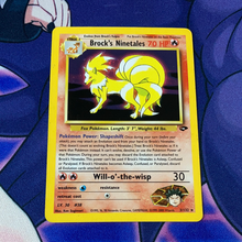 Load image into Gallery viewer, Brock’s Ninetales 3/132 (LP) Pokemon Card
