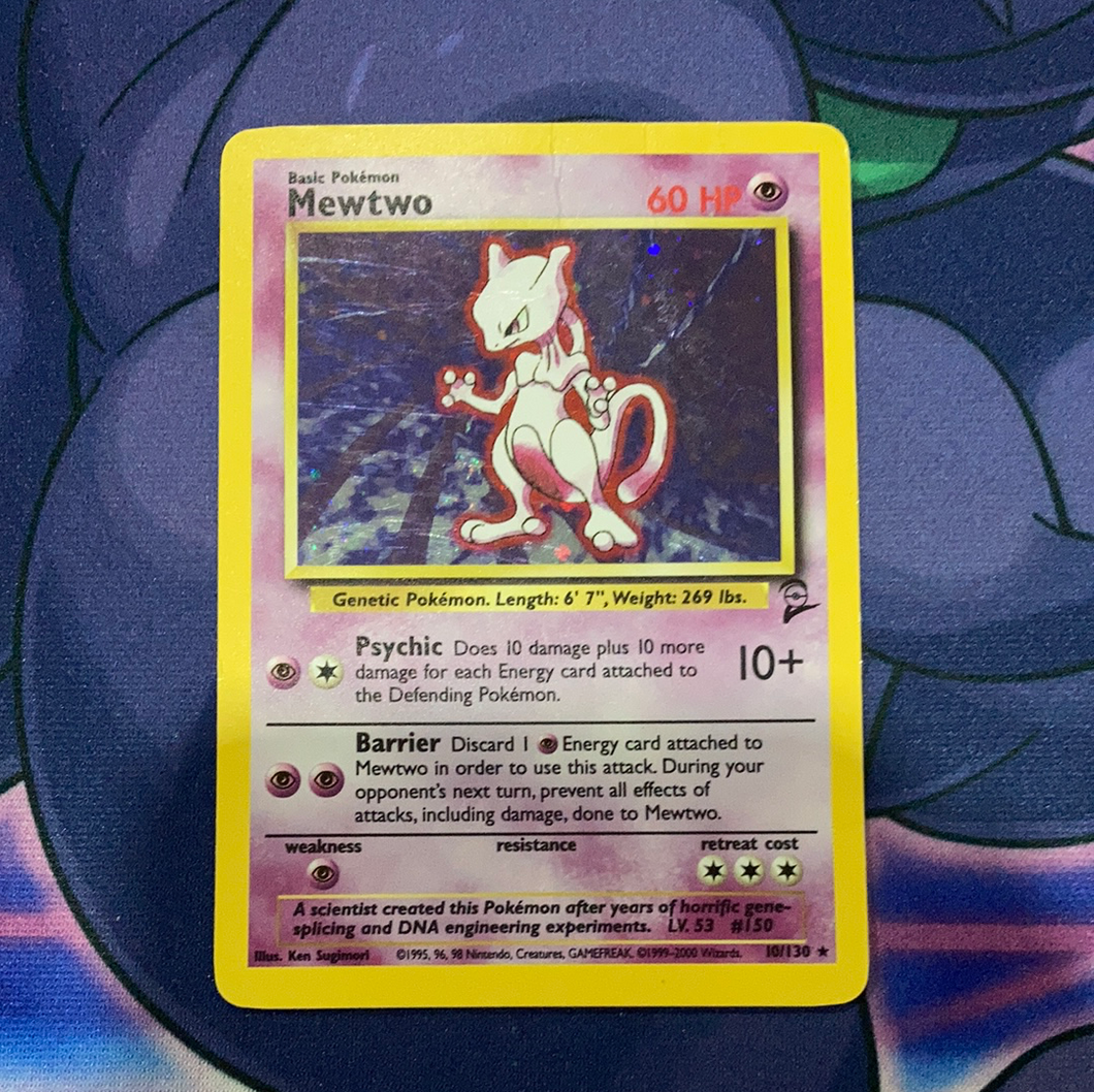 Mewtwo Base Set 2 Holo 10/130 (Damaged) - Pokemon Card