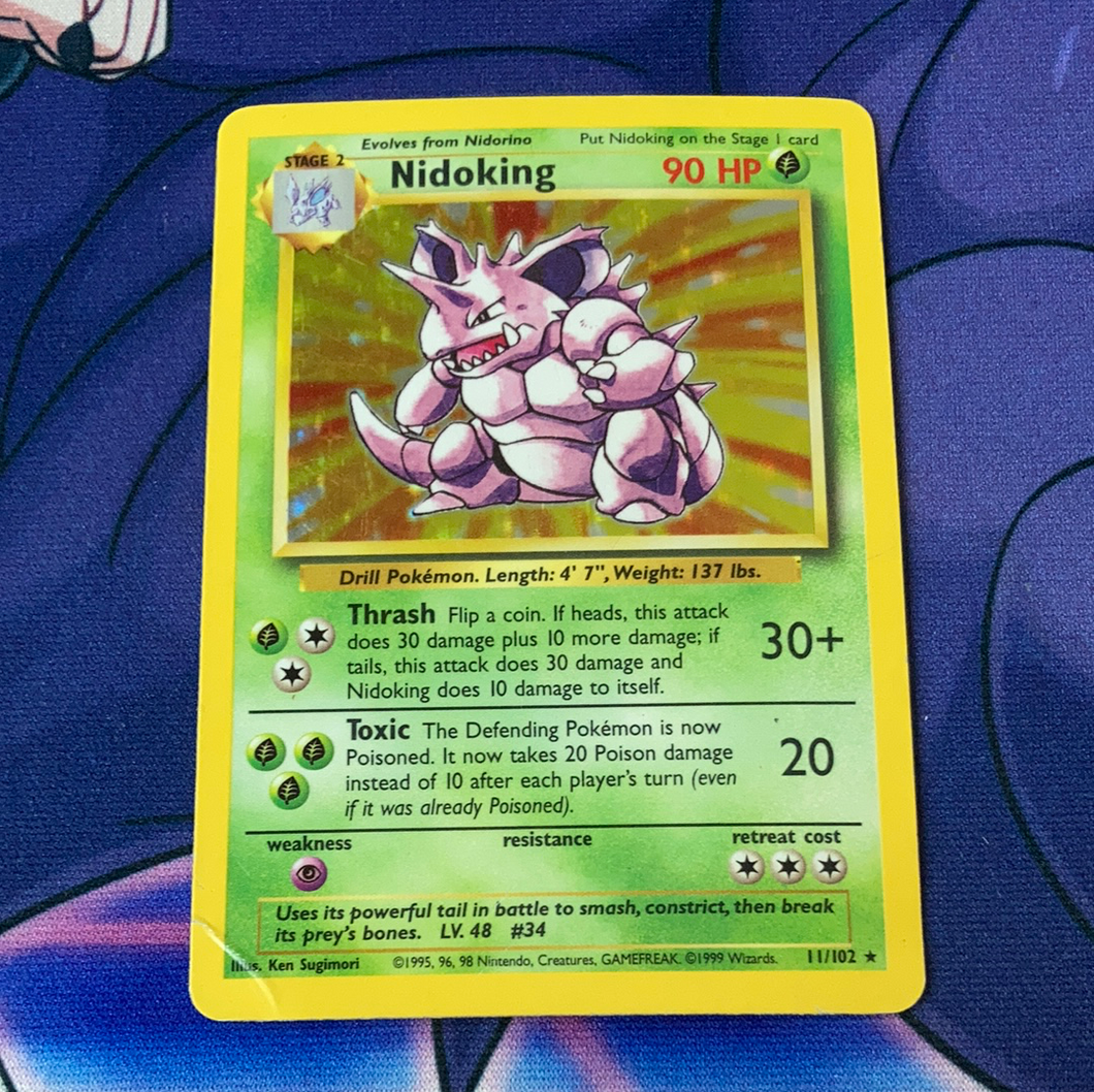 Nidoking Base Set 11/102 (HP) Pokemon Card