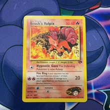 Load image into Gallery viewer, Brock’s Vulpix Wizards Gold Stamp Promo 37/132 (LP) - Pokemon Card
