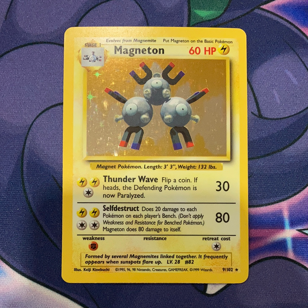 Magneton Base Set Holo 9/102 (NM) - Pokemon Card