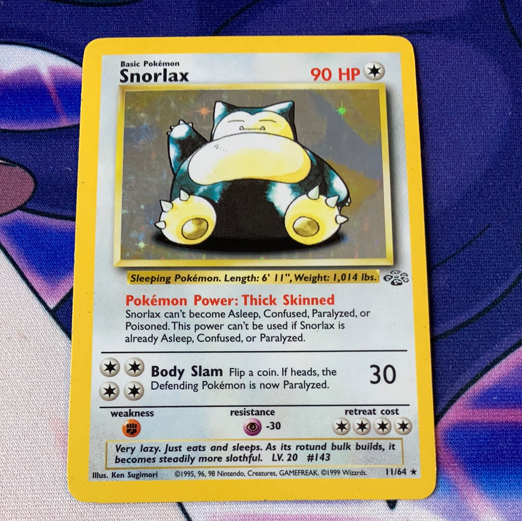Snorlax Jungle 11/64 (LP) Pokemon Card