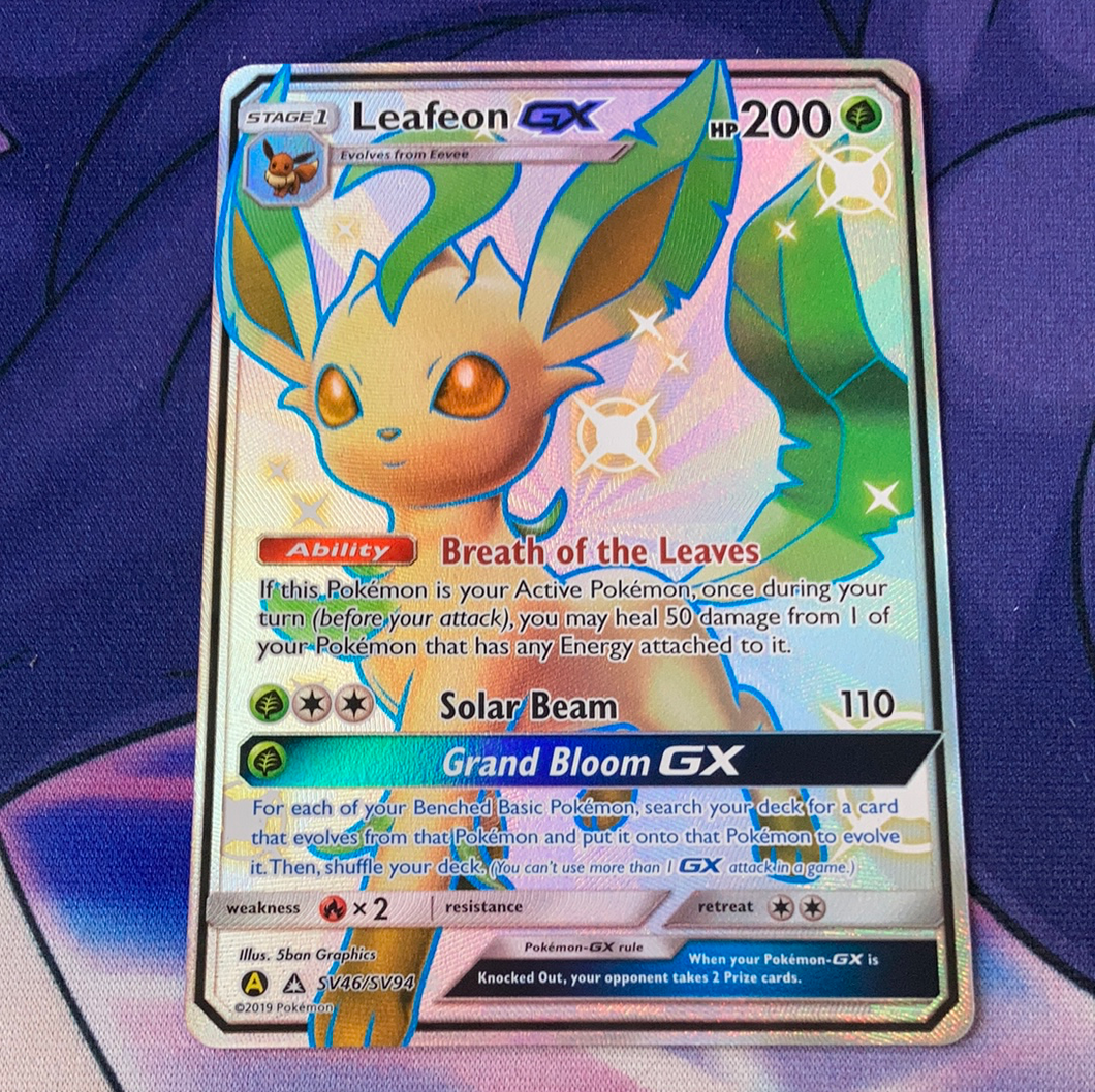 Leafeon GX SV46/SV94 (NM) Pokemon Card