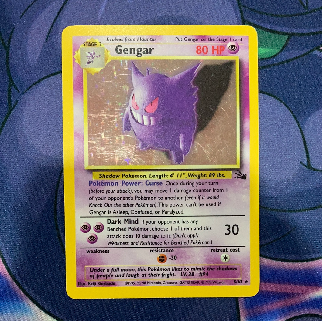 Gengar Fossil Holo 5/62 (VLP) - Pokemon Card