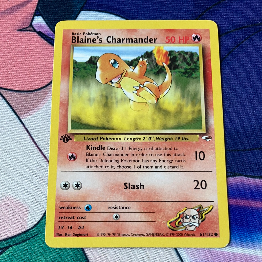 Blaine's Charmander 61/132 1st edition (LP) Pokemon Card