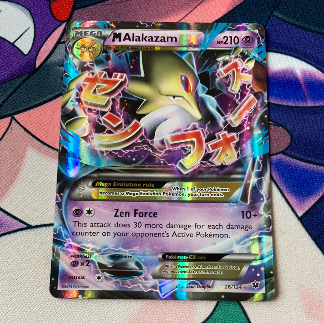 M Alakazam EX 26/124 (NM) Pokemon Card