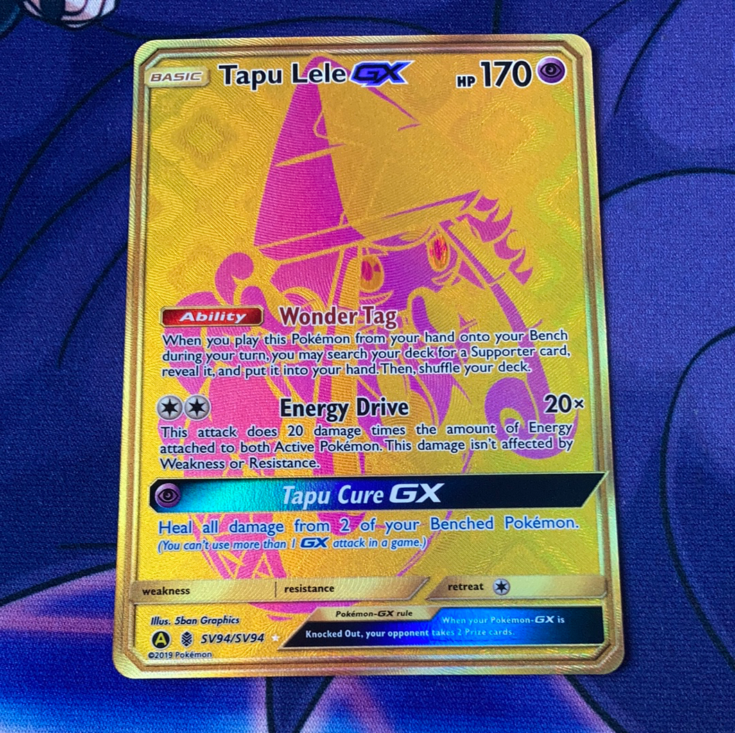 Tapu Lele GX SV94/SV94 Hidden Fates (NM) Pokemon Card
