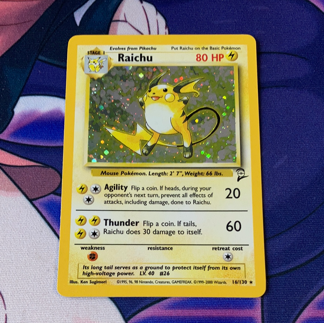 Raichu Base Set 2 16/130 (VLP) Pokemon Card