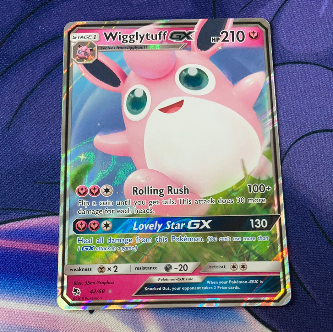 Wigglytuff GX 42/68 (NM) Pokemon Card